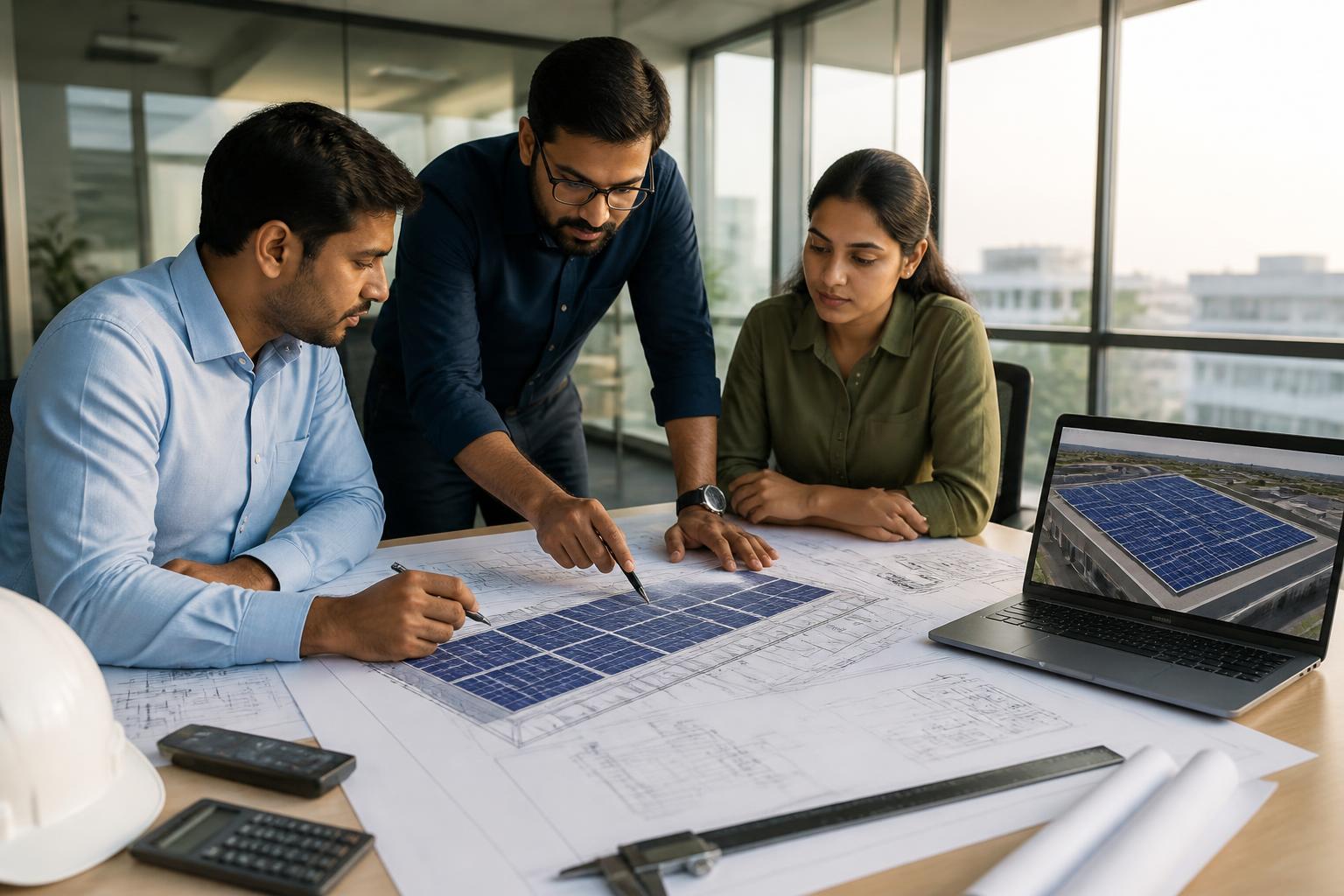 Solar system design and engineering phase